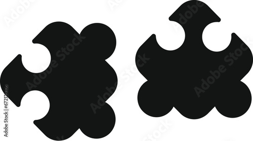 Puzzle of self realization icon simple vector. Self victory success. Vision leader