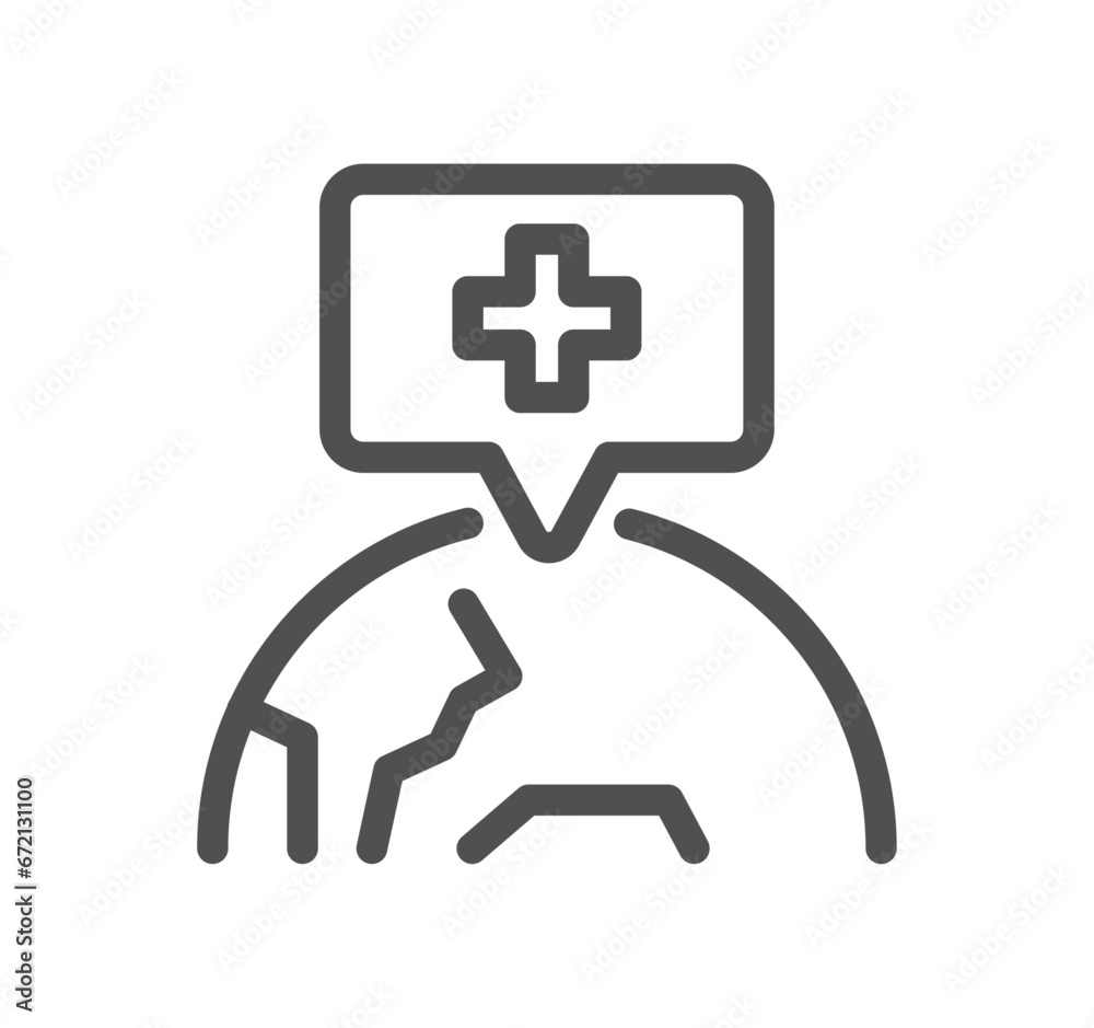 Hospital and medical care related icon outline and linear vector. Hospital and medical care related icon outline and linear vector.