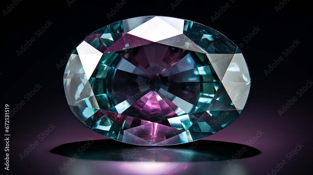 Fototapeta premium macro mineral stone pink, amethyst on a black background close - up