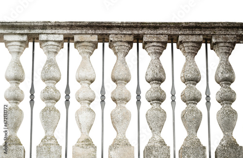 vintage stone railing