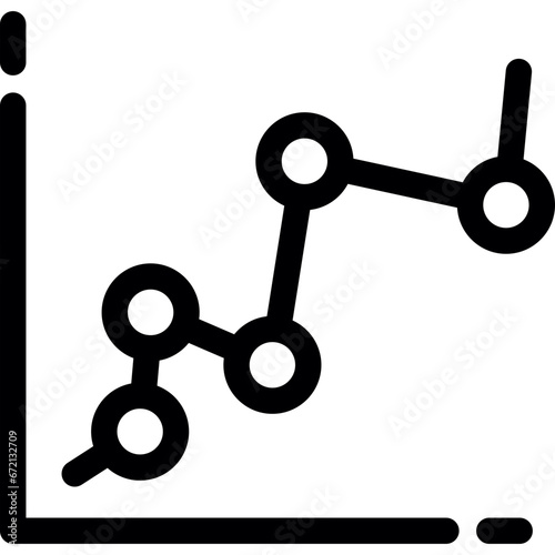 Marked Scatter With Smooth Lines Icon