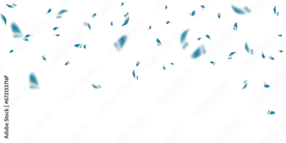 beautiful blue confetti background for celebration party Vector illustration