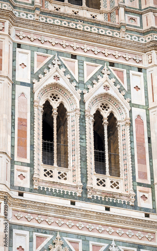 beautiful gothic architecture of the cathedral in florence italy © ksena32