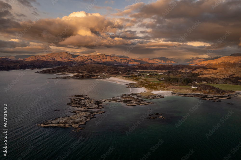 Fototapeta premium Camusdarach Sunset