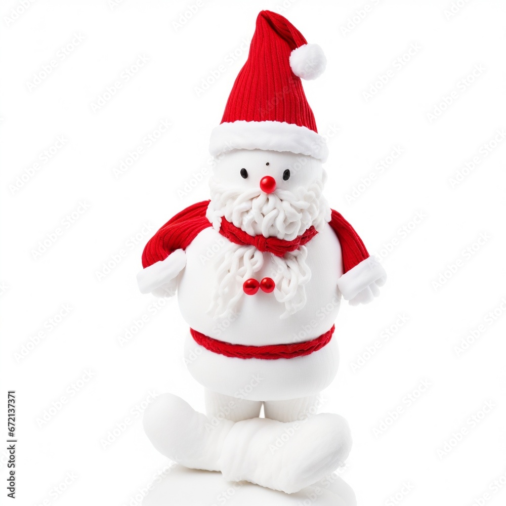 Christmas Figure on White Background