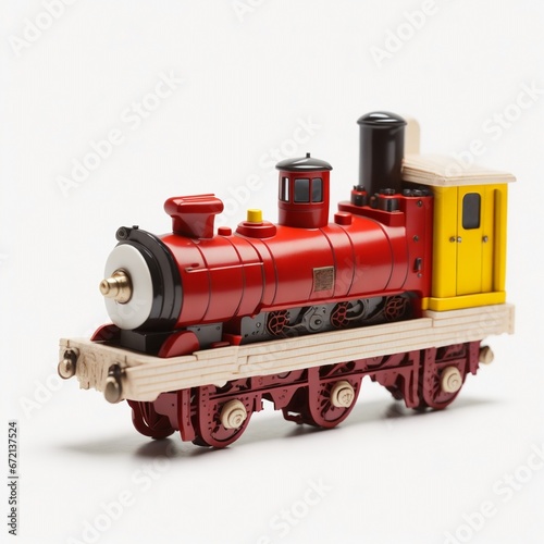 Train Toy isolated on White Background