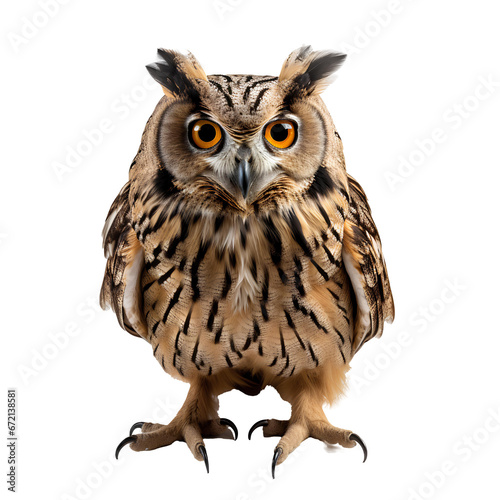 great horned owl png. brown owl png. owl png. owl isolated png © Divid