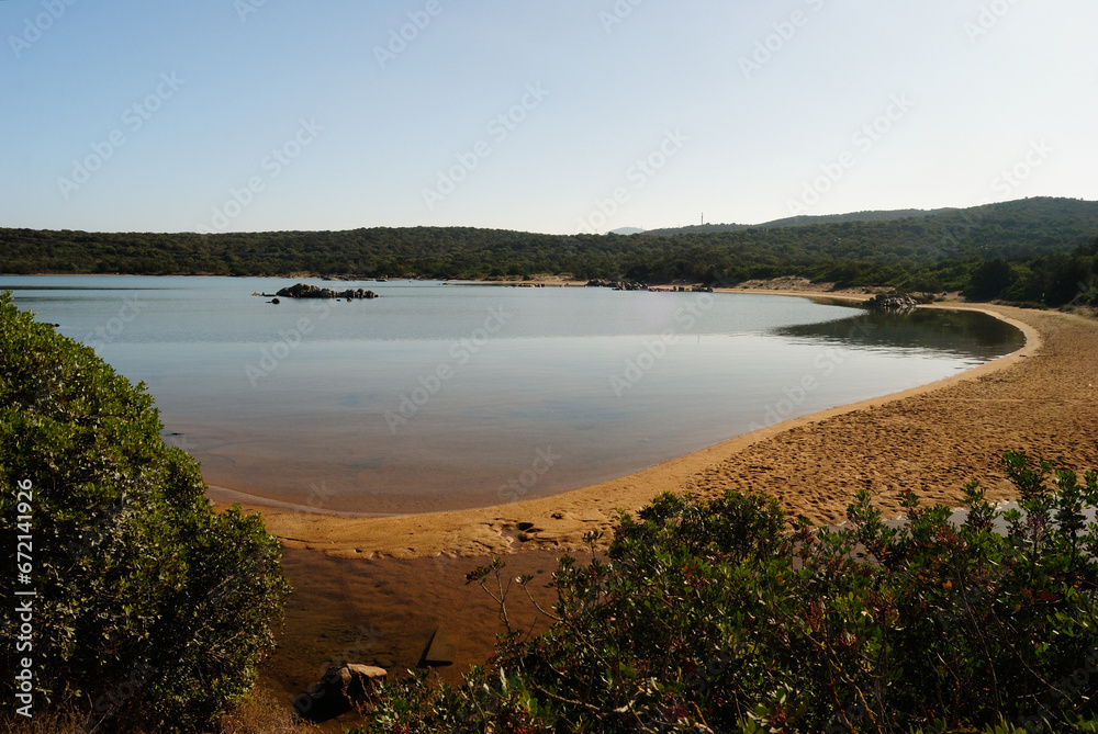 Veduta dela spiaggia di Baia de Bahas nel Golfo di Marinella