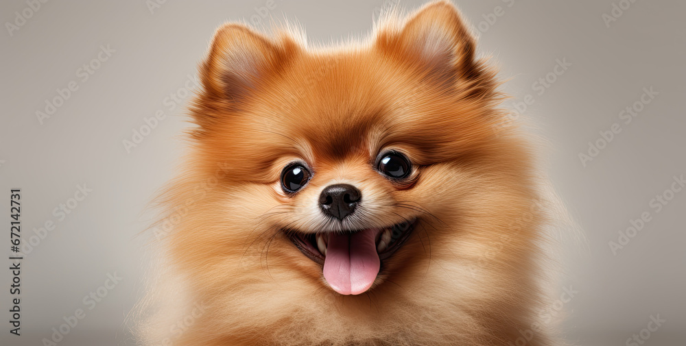 pomeranian dog portrait pomeranian dog portrait