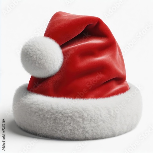 santa claus hat isolated on white 