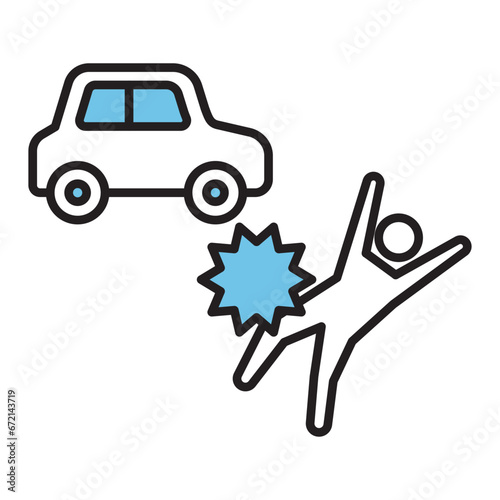 人身事故　保険　アイコン