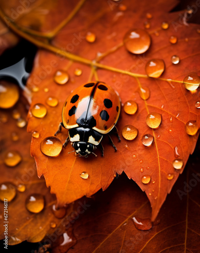 ladybug on leaf