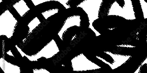 Black grunge texture with broad strokes of paint. Vector