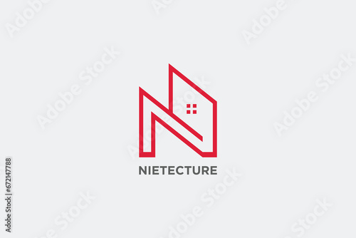 alphabet, apartment, brand, company, corporate, developer, estate, finance, investment, letter, office, n, builder, build, sale, residential, rent, realty, real estate, real, property, minimal, realto