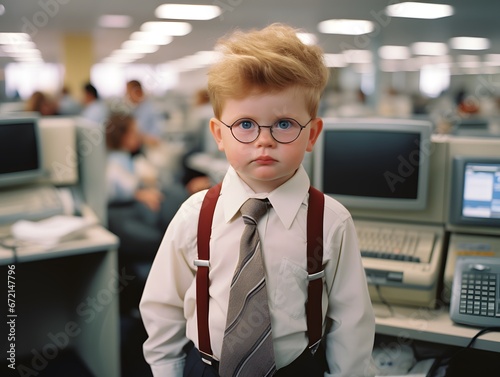 Cuteness Meets Coding: A Baby's Unique Take on the IT Profession