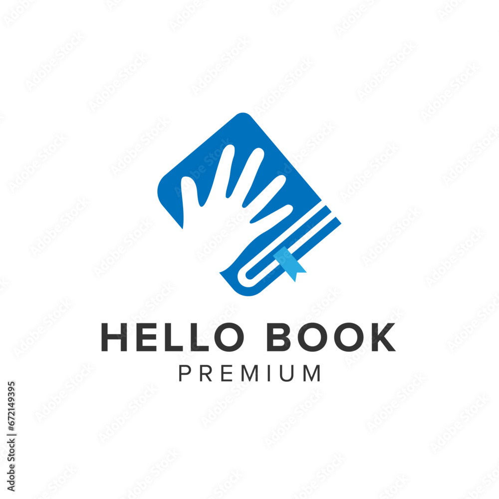 hello book logo vector icon illustration_01 hello book logo vector icon illustration_01