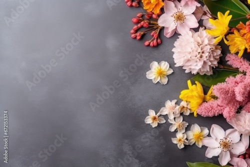 Artistic Floral Arrangement on Vintage Background