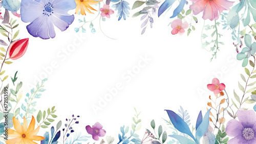 watercolor painting of a flower background