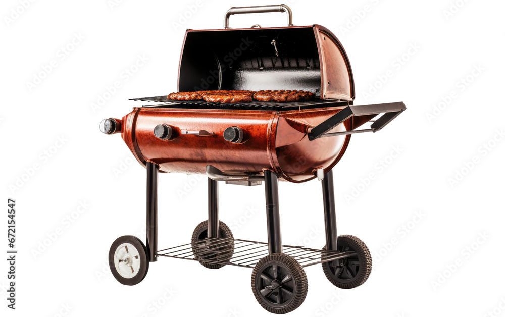 Flame Delights Embracing the Magic of a Barbecue Grill on White or PNG Transparent Background. Flame Delights Embracing the Magic of a Barbecue Grill on White or PNG Transparent Background.