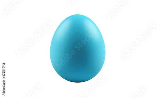 Eggshell Elegance Exploring the Hue of a Blue Egg on White or PNG Transparent Background.
