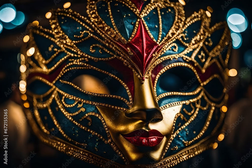 A Captivating Carnival Mask in Ultra High-Quality Photography.