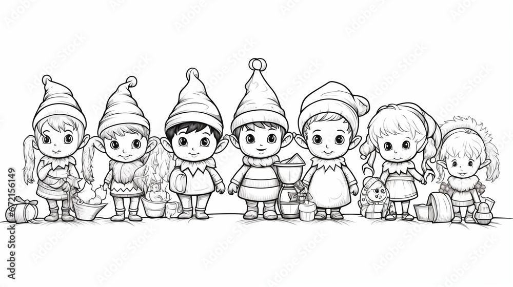 Christmas Characters: Whimsical Line Drawings by a Curious Child Christmas Characters: Whimsical Line Drawings by a Curious Child