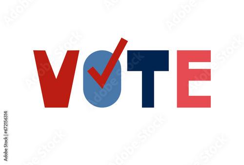 VOTE, handwriting text. Concept of democracy, voting, politics. 