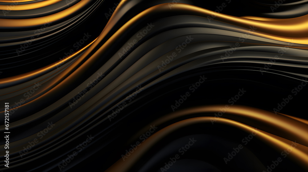abstract gold background with waves, 3D abstract wallpaper. Three-dimensional dark golden and black background. golden wallpaper. Black and gold background abstract gold background with waves, 3D abstract wallpaper. Three-dimensional dark golden and black background. golden wallpaper. Black and gold background