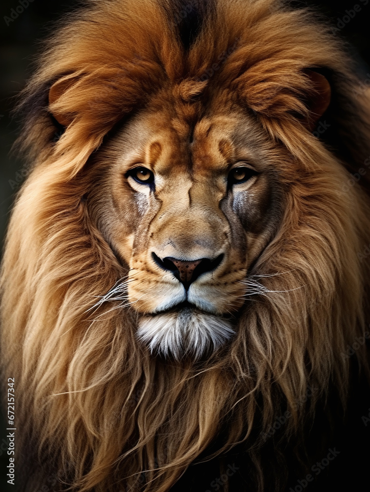 Fototapeta premium male lion portrait