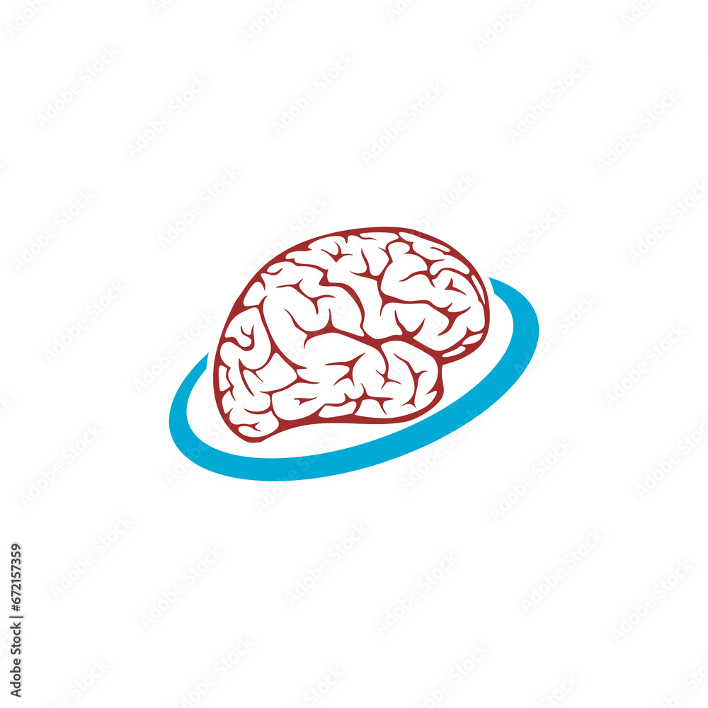 Brain logo icon isolated on transparent background Brain logo icon isolated on transparent background