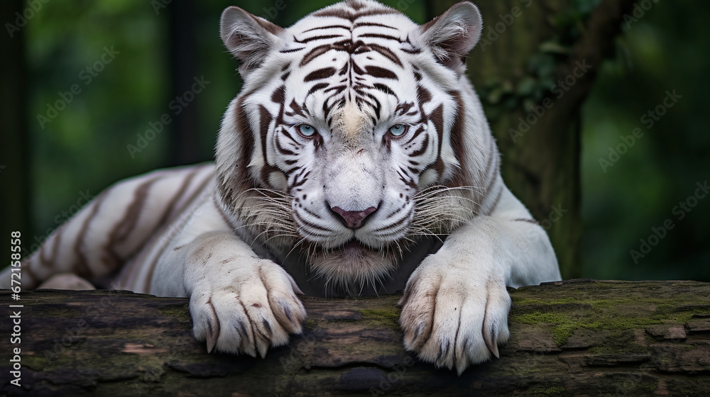 Obraz premium white bengal tiger 