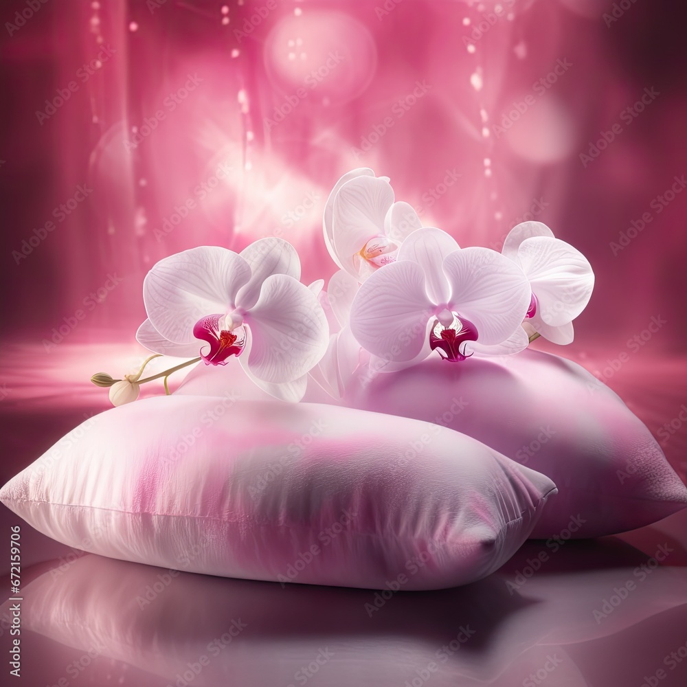 Fototapeta premium pink orchid, decor 