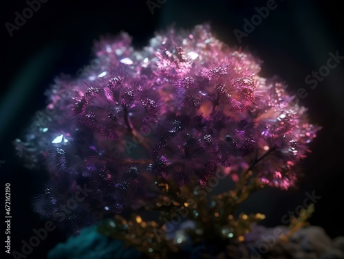 Statice flower made of crystals