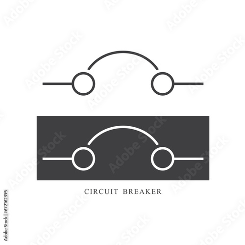 illustration of electric breaker or circuit breaker.