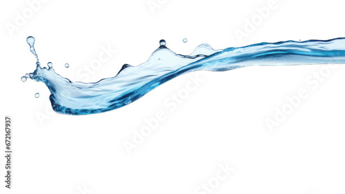 Fresh water or splash isolated on white background.