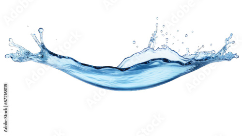 Fresh water or splash isolated on white background.