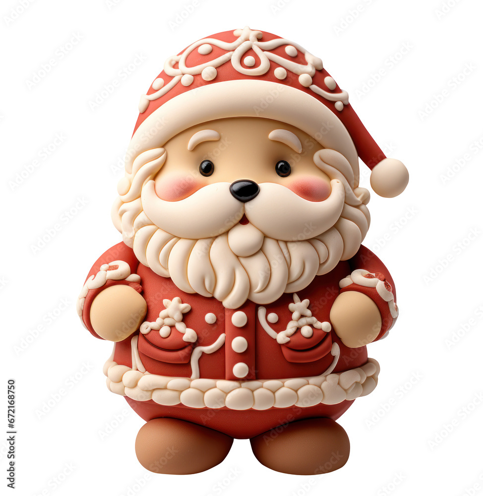 Cute 3D christmas santa claus xmas isolated on transparent background. cutout, PNG file. for template product presentation. artwork design. Cute 3D christmas santa claus xmas isolated on transparent background. cutout, PNG file. for template product presentation. artwork design.