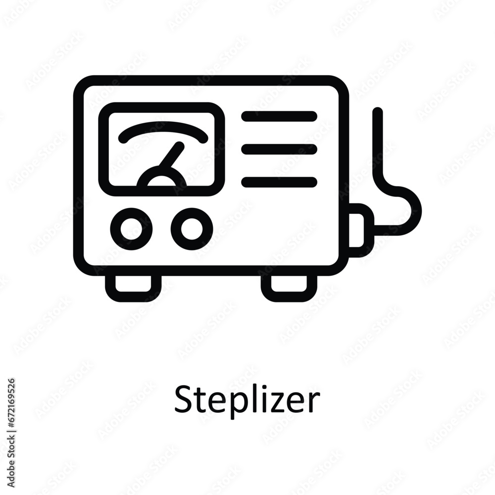 Steplizer vector outline Design illustration. Symbol on White background EPS 10 File Steplizer vector outline Design illustration. Symbol on White background EPS 10 File