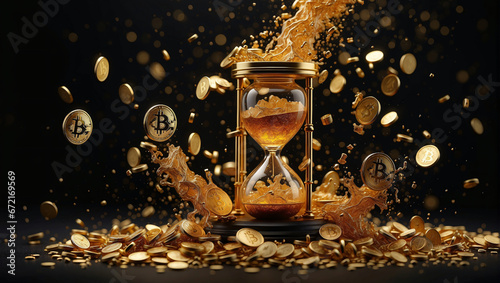 The idea that time is money, along with bitcoin, 
