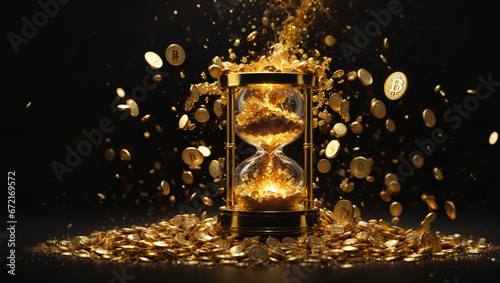 The idea that time is money, along with bitcoin, 
