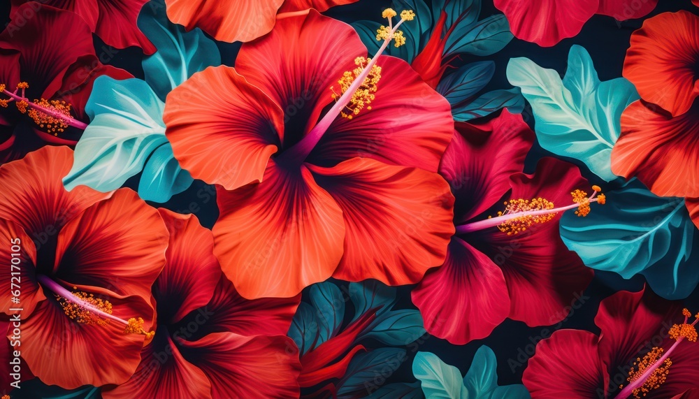 Photo of a Vibrant Bouquet of Flowers Blossoming Against a Dark Canvas