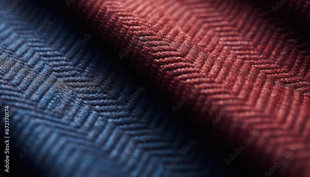 Photo of a Vibrant Close-Up of a Striking Red and Blue Fabric Photo of a Vibrant Close-Up of a Striking Red and Blue Fabric