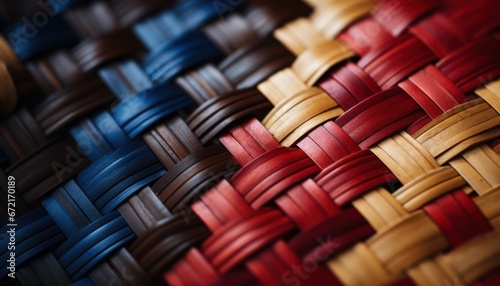 Photo of a Close Up View of a Woven Basket