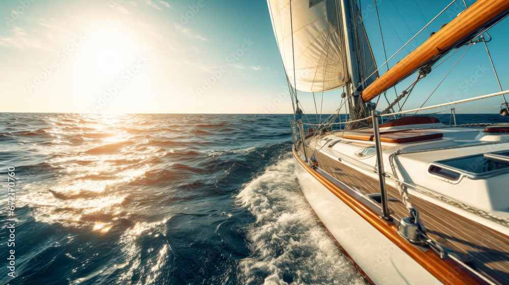 Fototapeta premium yacht in the sea