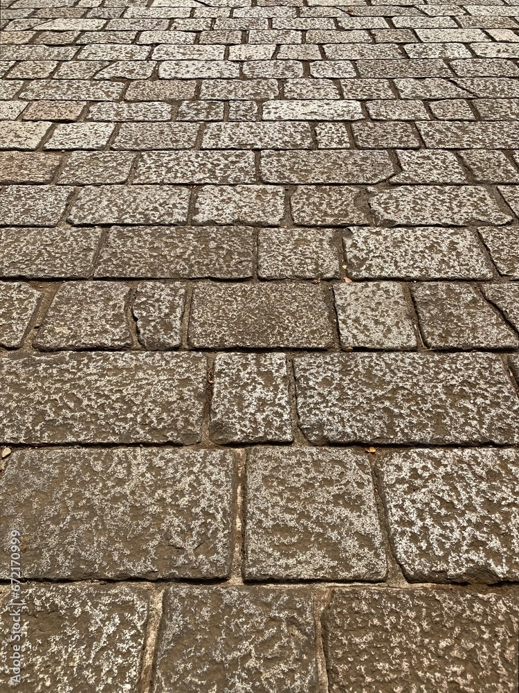 Obraz premium 石畳の背景