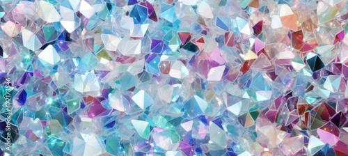 Abstract shiny diamond geometric background. Generative AI technology. 