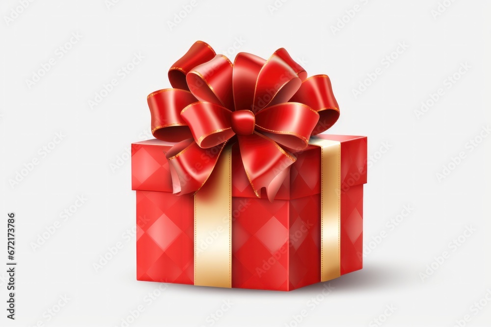 red gift box with bow red gift box with bow