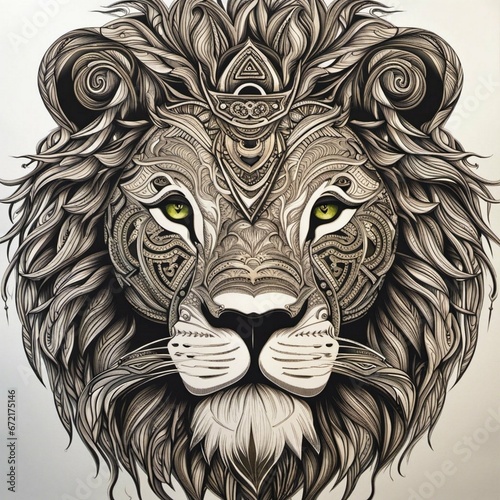 stunning lion  symbol lion