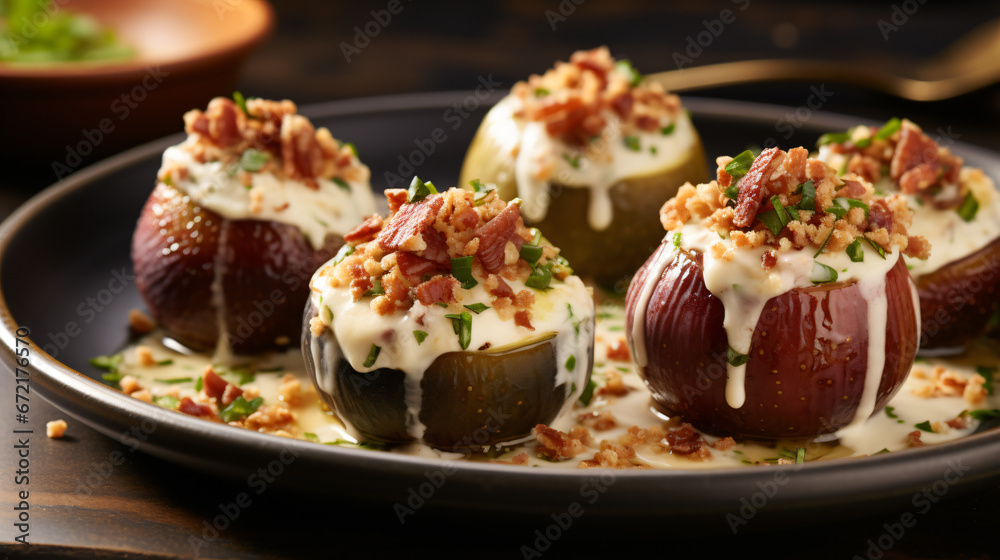 Stuffed figs with cream cheese
