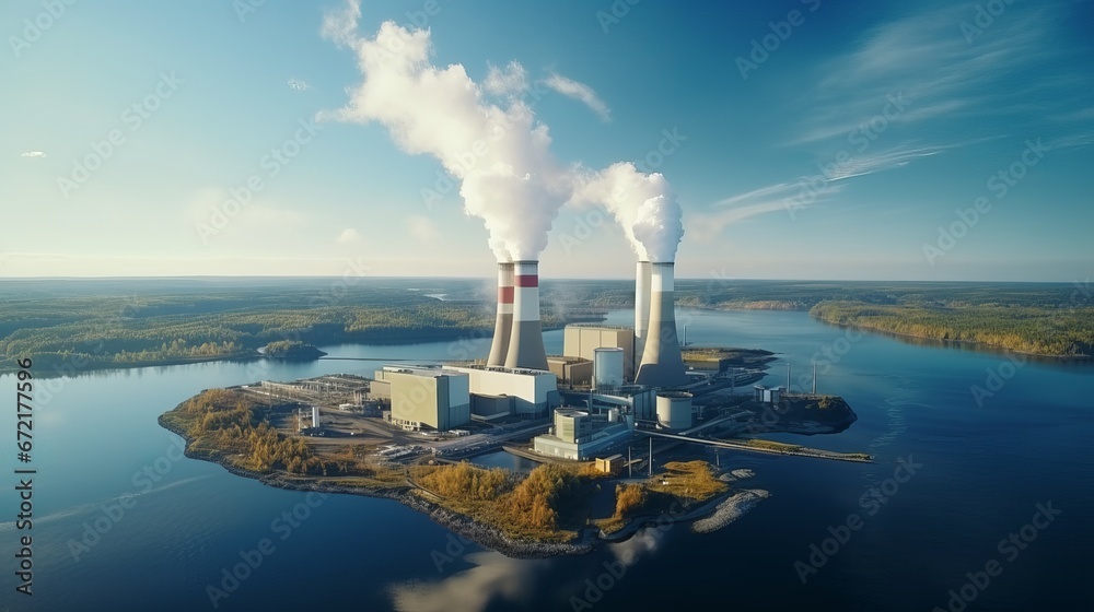View of the power plant from above. of the world's most exquisite and